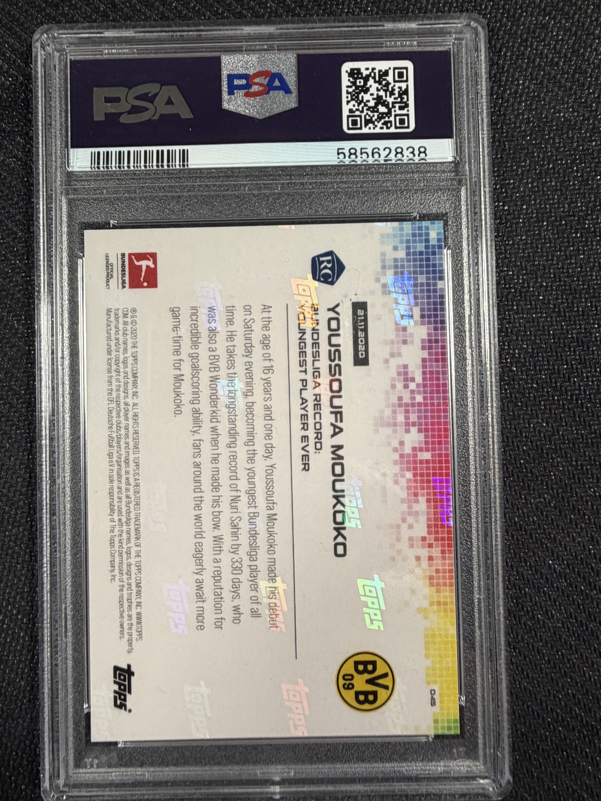 Topps Now - Youssoufa Moukoko RC PSA10