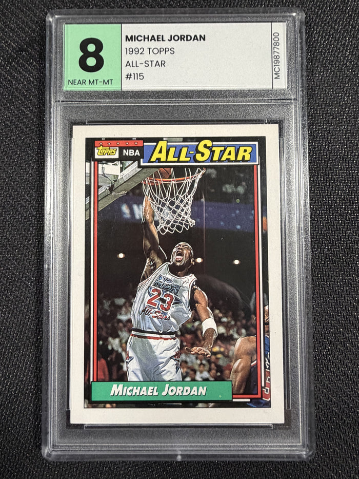 1992 Topps All-Star - Michael Jordan Graded 8