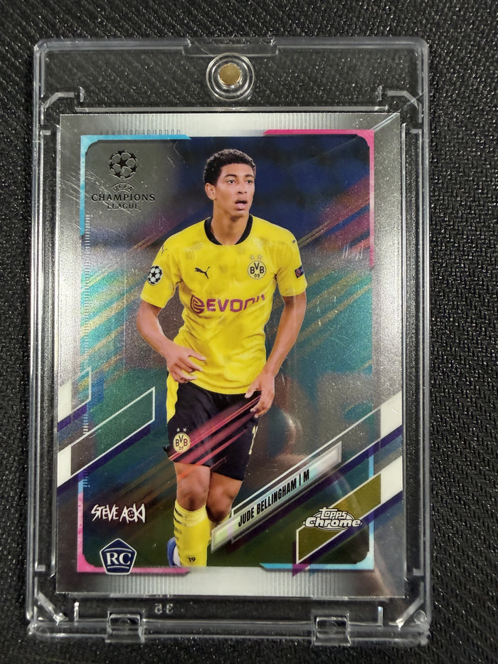 2020-21 Topps Steve Aoki UCL Chrome Jude Bellingham RC Borussia Dortmund