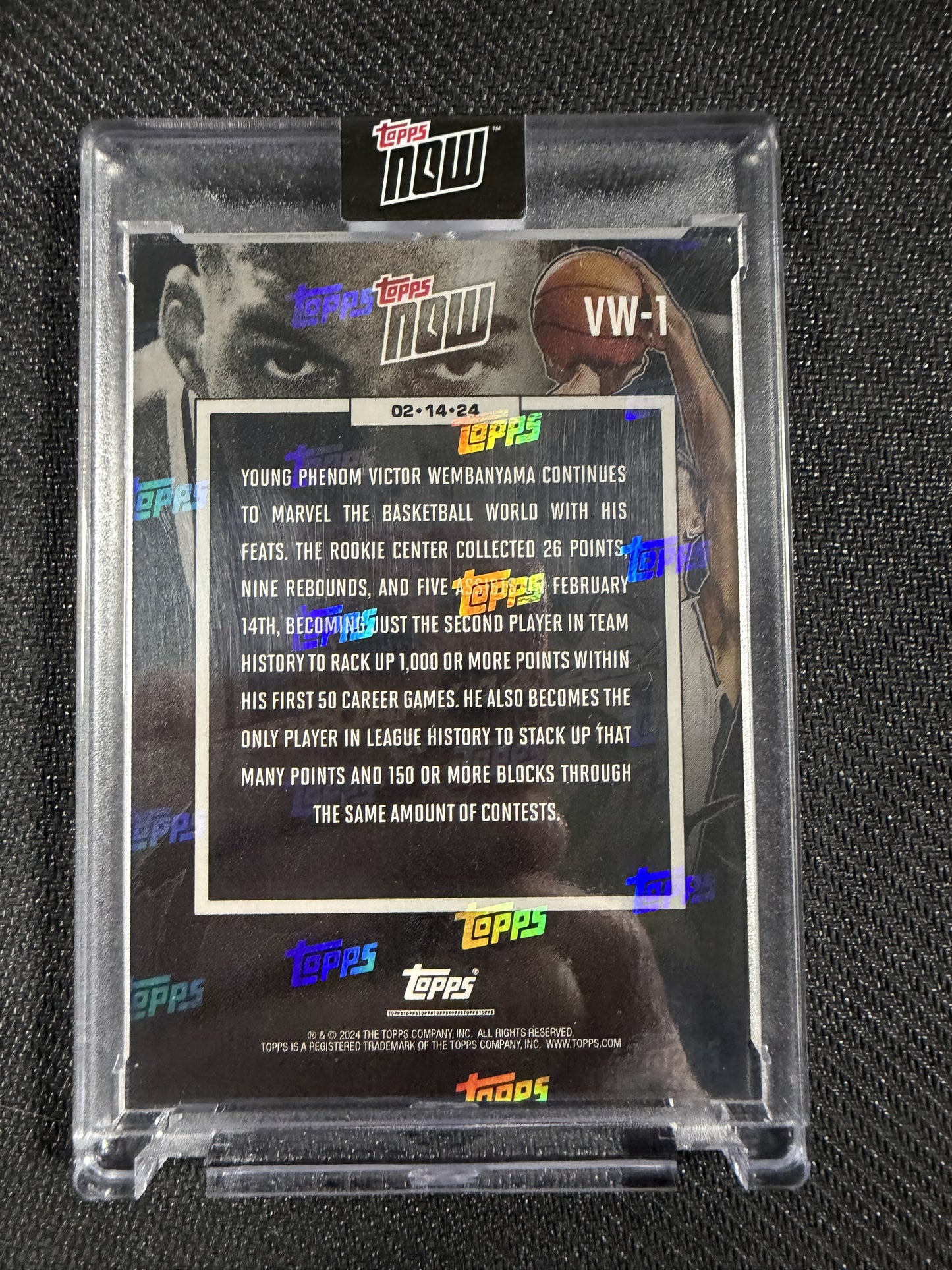 Victor Wembanyama RC 1000 Point VW-1 2024 Topps Now