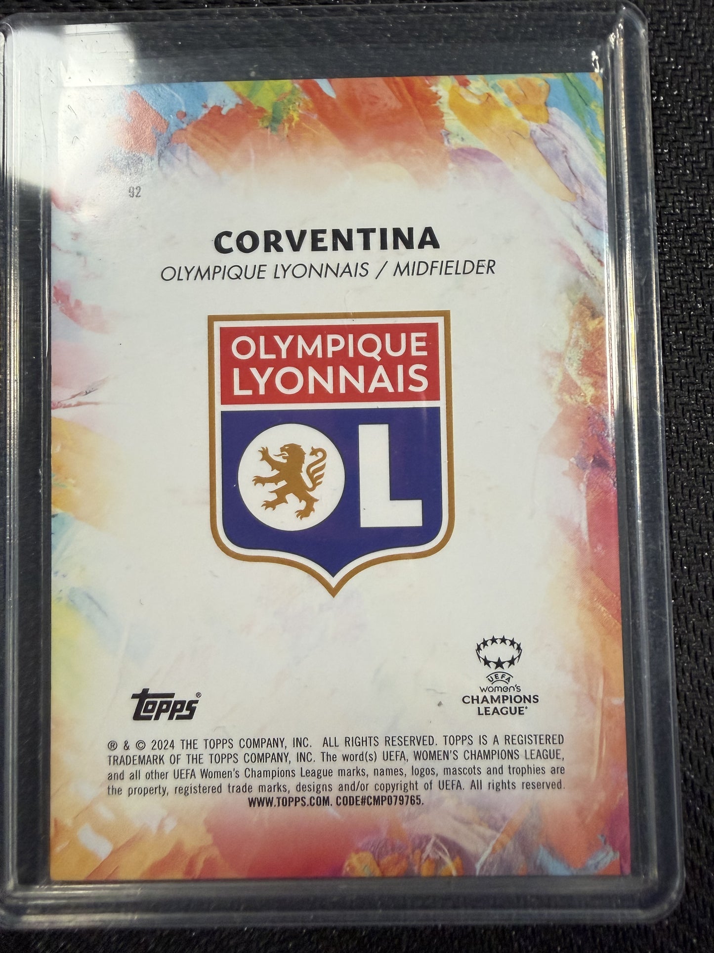 Topps Inception UCC 23-24 WM - Corventina RC /75 - OL Lyonnes - Legacy 1/1