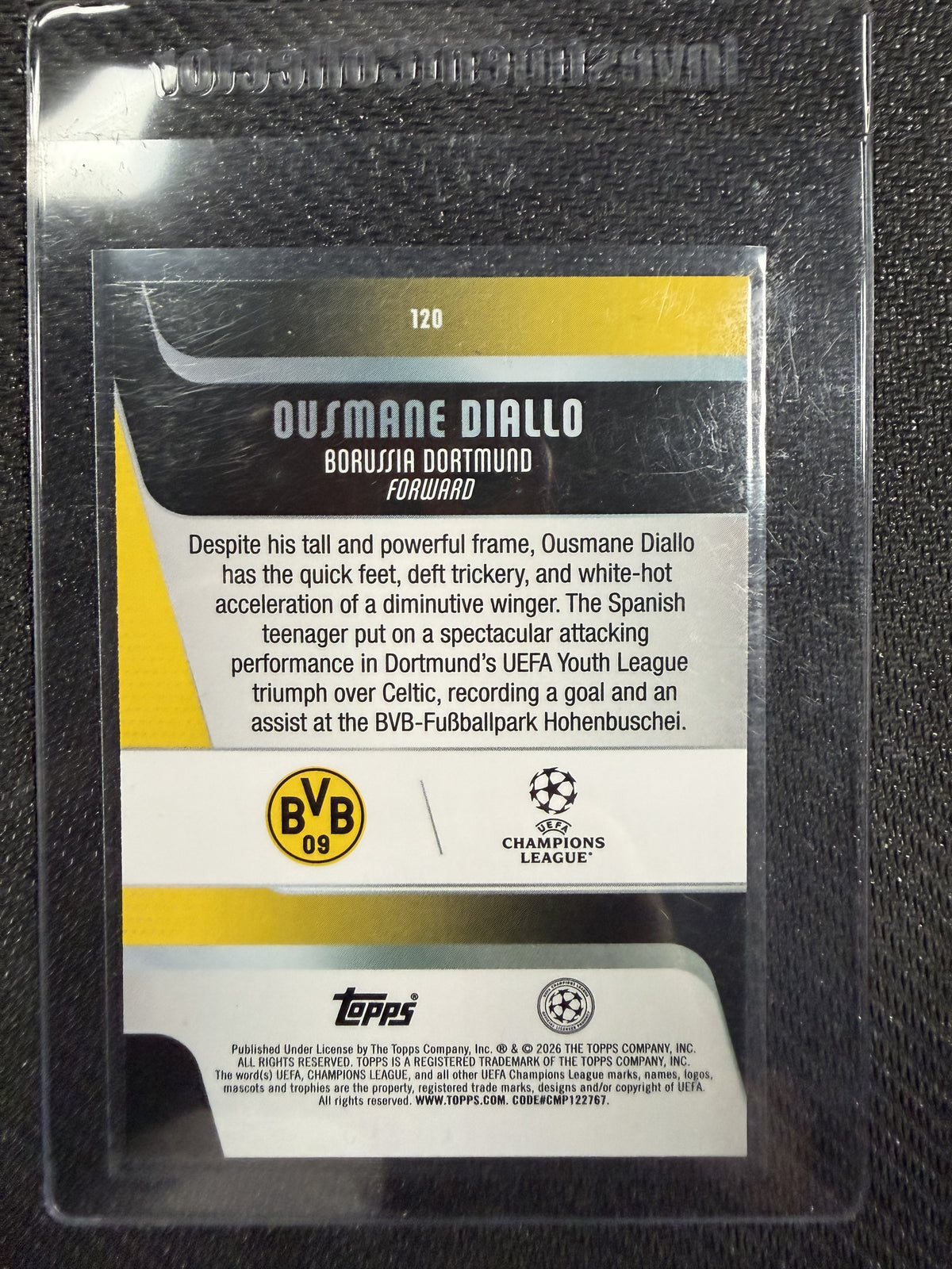 Ousmane Diallo RC /99 Topps Ucc Flagship 25/26 BVB Borussia Dortmund