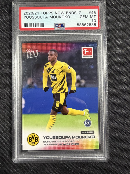 Topps Now - Youssoufa Moukoko RC PSA10