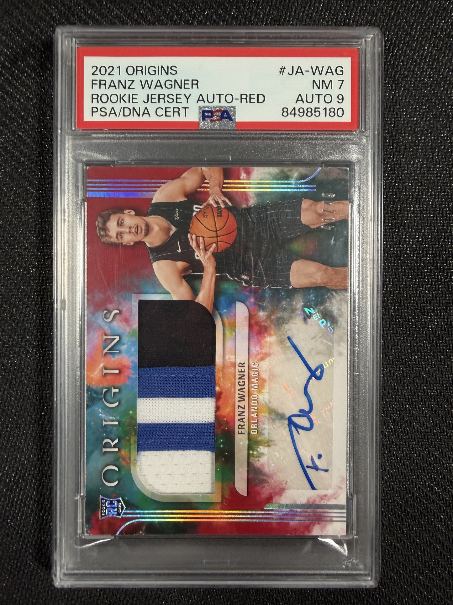 Panini Origins 2021 - Franz Wagner RC Patch Auto /49 PSA 7