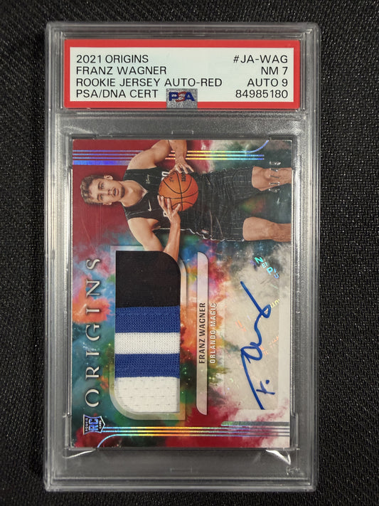 Panini Origins 2021 - Franz Wagner RC Patch Auto /49 PSA 7