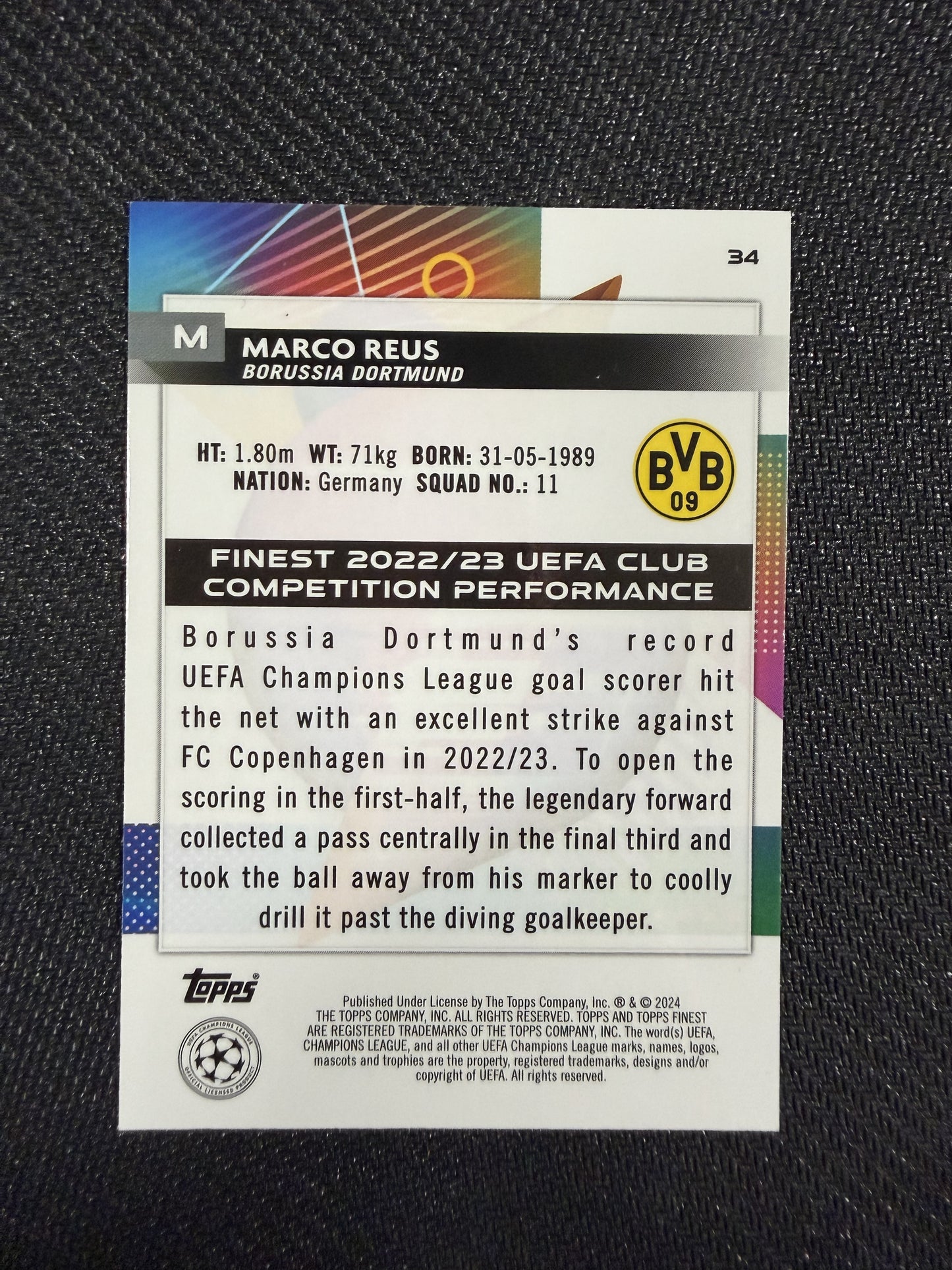 Topps Finest - Marco Reus /150