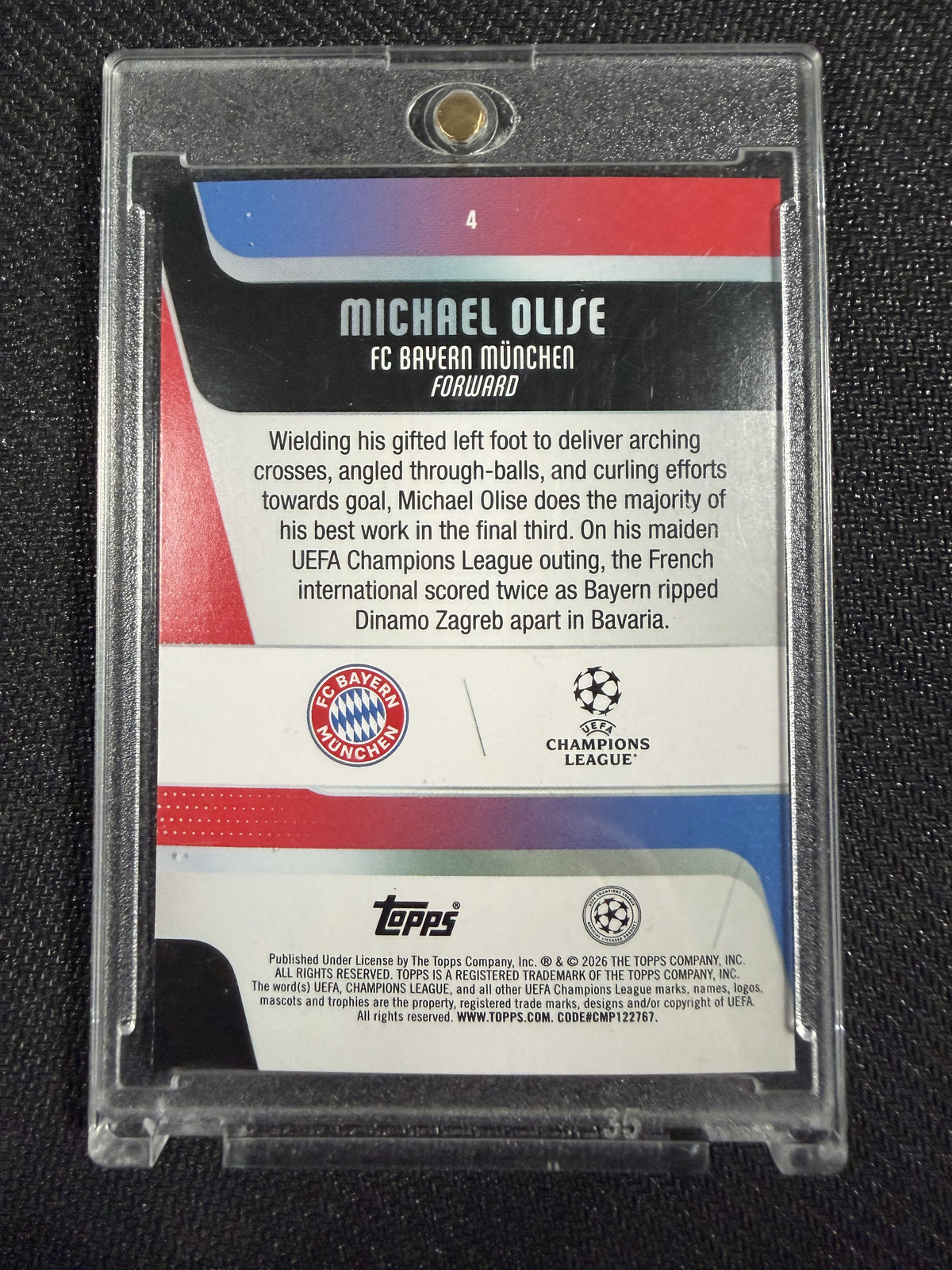 Topps UCC Flagship 25/26 Michael OLISE /25 FC Bayern München