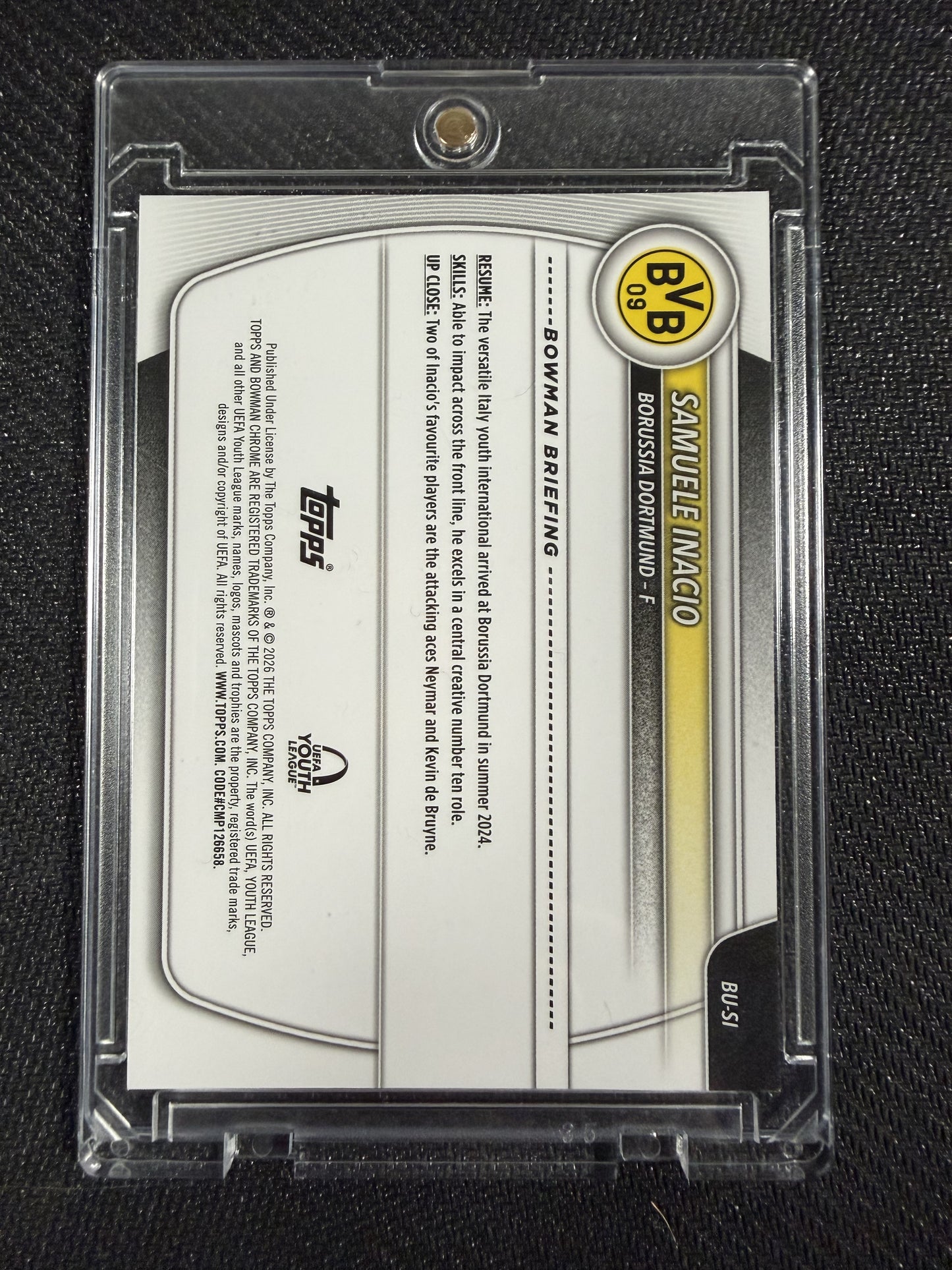 1st Bowman - Samuele Inacio Borussia Dortmund