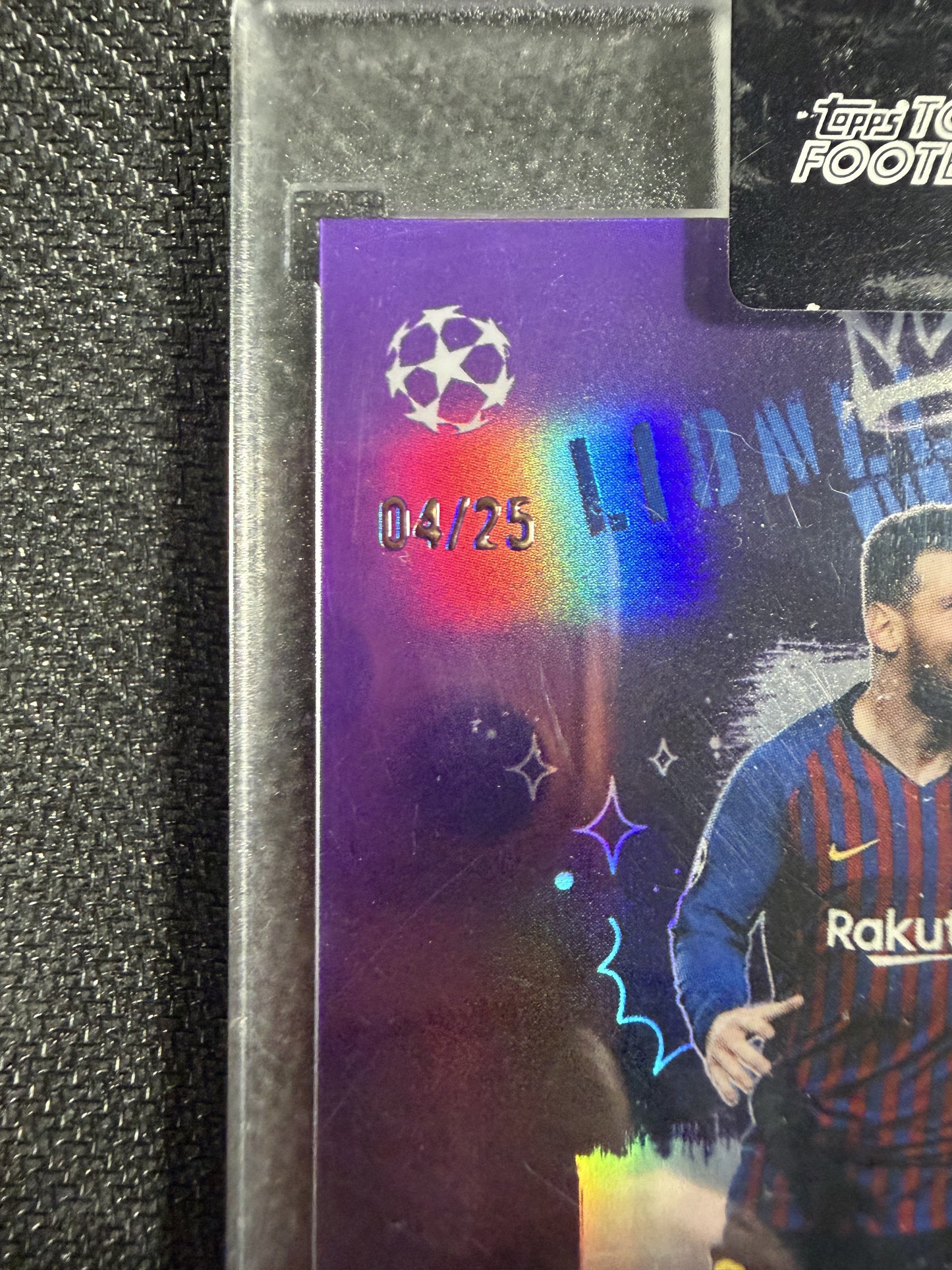 Topps Total Football Lionel Messi 04/25 Barcelona Reign Supreme