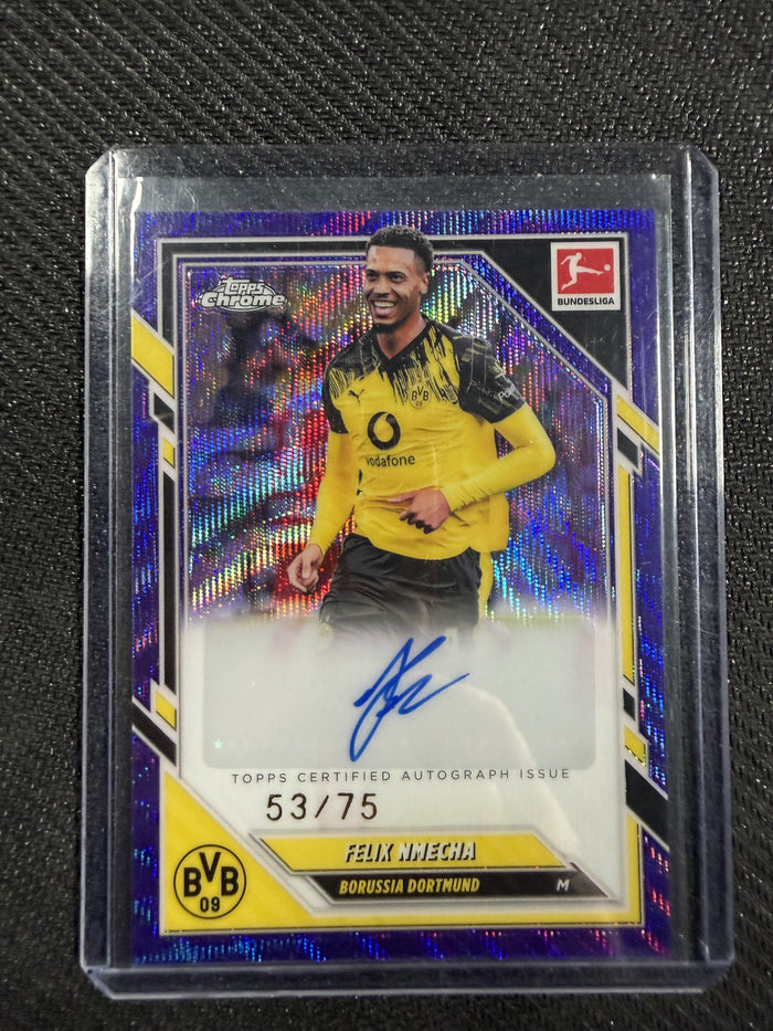 Topps Chrome Bundesliga 2025/26 - Felix Nmecha Auto /75