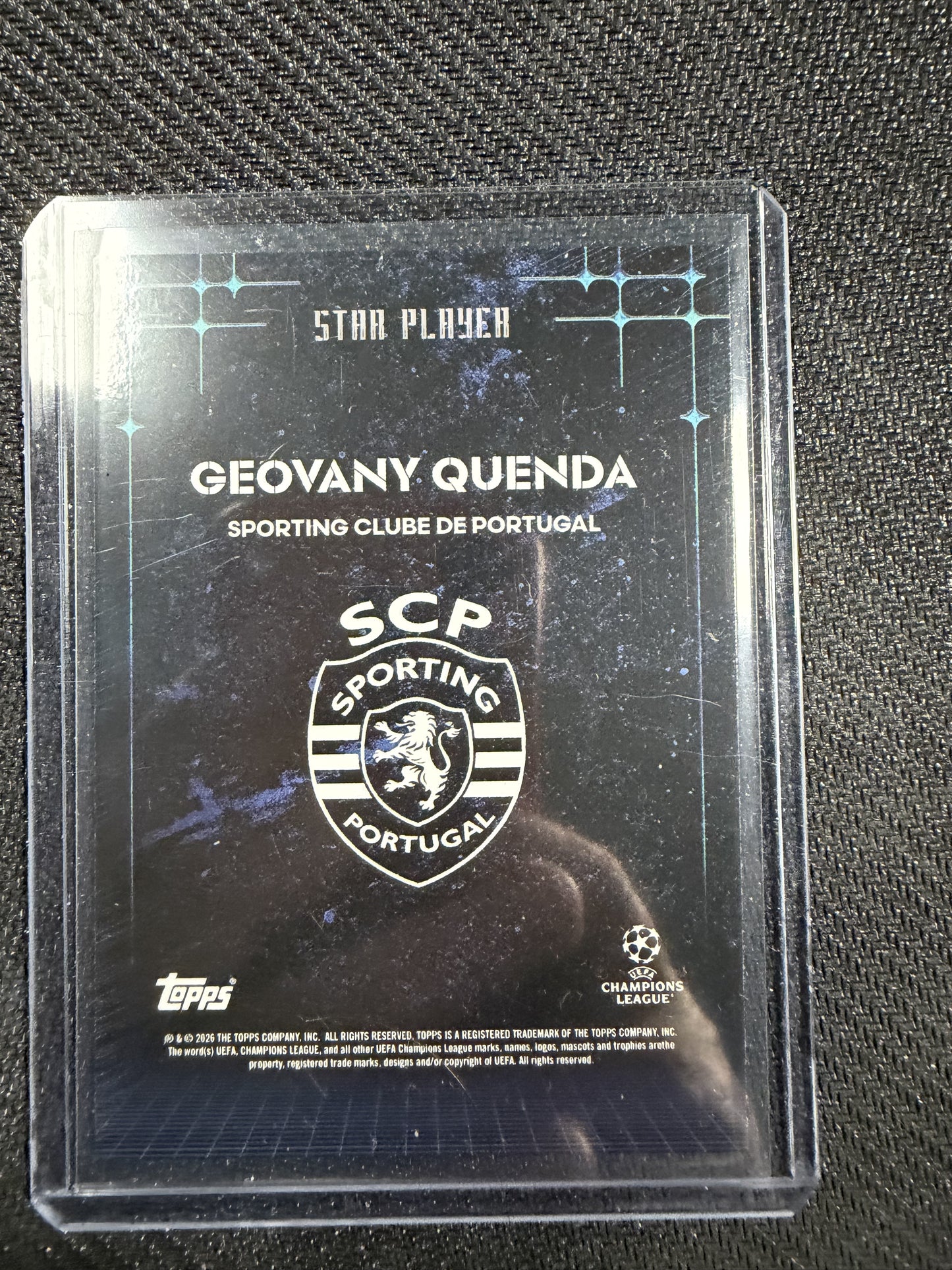 Topps Knockout Star Player - Geovany Quenda /99