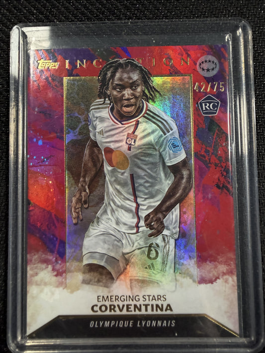 Topps Inception UCC 23-24 WM - Corventina RC /75 - OL Lyonnes - Legacy 1/1