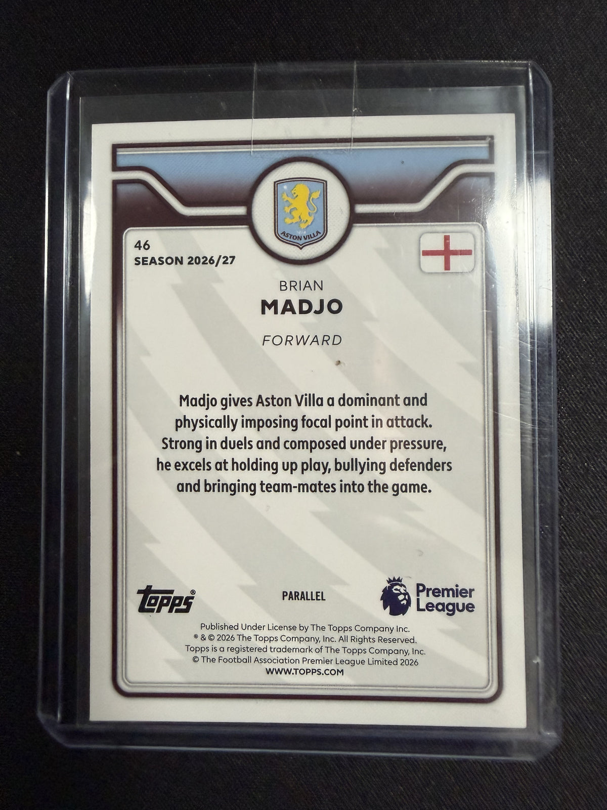 Topps Flagship Premier League 2026/27 Aston Villa - Brian Madjo RC /199 One of the hottest Rookies 2026/2027