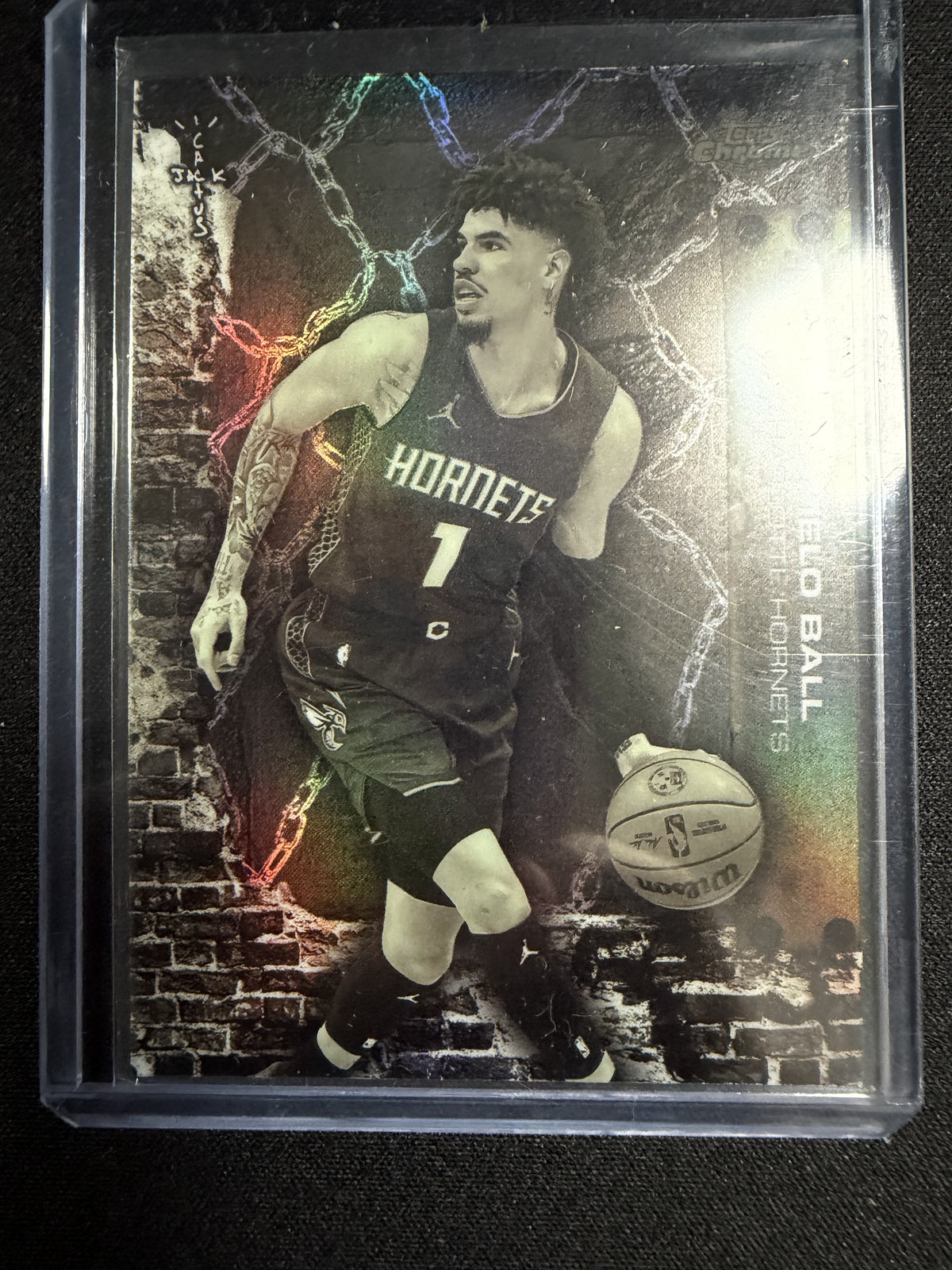 Topps Cactus Jack NBA 2025/26 LaMello Ball Refractor Card Charlotte Hormets
